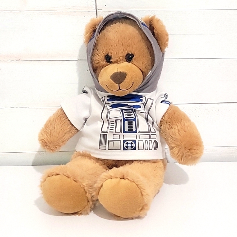 BUILD-A-BEAR STARWARS R2D2 BROWN BEAR 2015